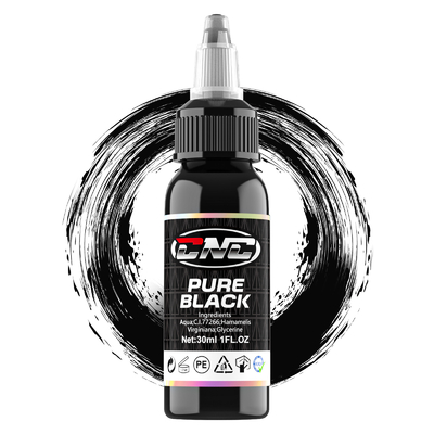 黒色 防水 永久化粧 タトゥー インク 30ML